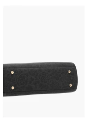 Flora Bella by Shoexpress Flora Bella Textured Tote Bag with Detachable Strap and Zip Closure