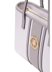 U.S. Polo Assn. White-A.Gray Women's Us8029 Online Exclusive Life Bag