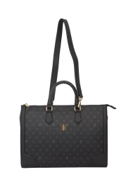 Pierre Cardin Black Monogram Women's Shoulder Bag 05PO23Y1709