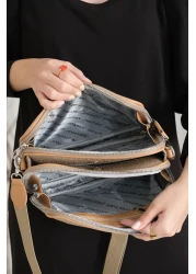 Just Polo Justpolo Women's Mink 6 Compartment Purse Wallet Set