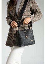 Just Polo Wallet Gift Print Patterned Wide Strap Waterproof 3 Compartment Women's Shoulder Bag 2055-4002