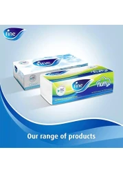 مناديل فاين للوجه بيضاء معقمة 2 طبقة 200 ورقة