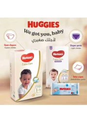 Huggies Extra Care Diapers Size 6 15kg+ Jumbo Pack 42 Diapers