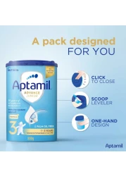 Aptamil Advance Junior Growing Up Milk Formula Palm Oil Free Stage 3 1 To 3 Years 800g