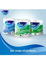 Fine Kitchen Tissue Roll 1500 Sheets X 1 Ply Of 325Meters Mega Roll
