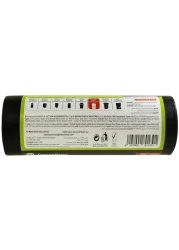Carrefour 60 Gallon Wavetop Oxo Bio-Degradable Black Extra Large 20 Garbage Bags