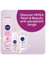 NIVEA Antiperspirant Roll-on for Women Pearl &amp; Beauty 50ml Pack of 2