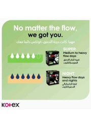 Kotex Natural Maxi Protect Thick Pads 100% Cotton Pad Super Size with Wings 44 Sanitary Pads