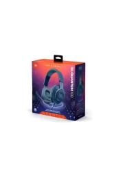 JBL Quantum 100 Gaming Headphone Over-Ear With Detachable Voice-Focus Boom Mic Blue