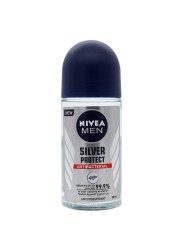 NIVEA MEN Antiperspirant Roll-on for Men Silver Protect Antibacterial Protection 50ml