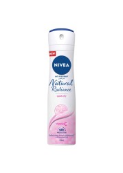 NIVEA Antiperspirant for Women Natural Radiance Spray 150ml Pack of 3