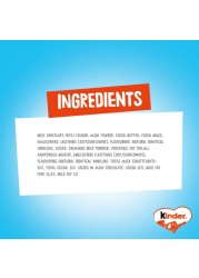 Kinder Chocolate Pack of 8 Bars, 100g