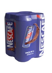 Nescafe Mocha Coffee Drink, 225ml Pack of 4