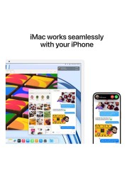Apple iMac 24-Inch 8GB RAM 256GB SSD Full HD Monitor Arabic Blue