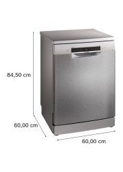 Bosch Series 4 Free-Standing Dishwasher SMS4ECI26M Brushed Steel 60cm 14 Place Settings