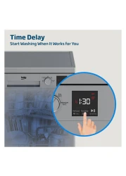 Beko Freestanding Dishwasher 13 Place Settings, 4 Programs, 2 Racks, A++ Energy Rating, Quiet Operation(49 dBA),Stainless Steel Tub, DVN04X20S(Silver)