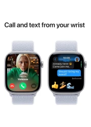 Apple Watch Series 10 GPS 42mm Silver Aluminum Case With Blue Cloud Sport Loop