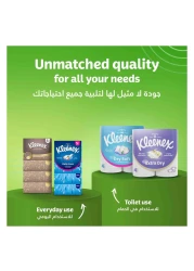 كلينكس مناديل مطبخ لإمتصاص السعرات الدهون، 3 طبقات، 50 ورقة، 8 لفات