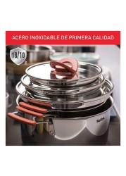 Tefal Optispace Stainless Steel Cooking Set 6 PCS