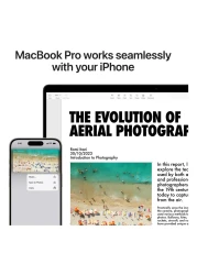 ابل ماك بوك برو 14 انش، 18 جيجابايت رام، 512 جيجابايت اس اس دي، اسود (شريحة ابل ام 3 برو، وحدة معالجة مركزية 11 نواة ووحدة معالجة رسومية 14 نواة، لوحة مفاتيح انجليزية/عربية، MRX33AB/A)