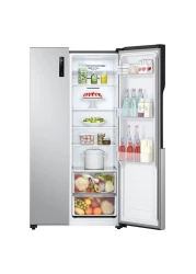 إل جي ثلاجة ببابين متجاورين GRFB587PQAM سعة 509 لتر -فضية-