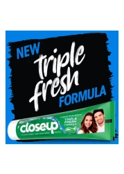 Close Up Triple Fresh Gel Toothpaste Menthol Fresh 120ml