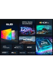 TCL 85-Inch 4K Google Smart QLED TV 85C645 Black