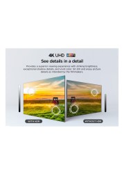 تي سي إل تلفزيون ذكي LED فائق الدقة 55 بوصة غوغل 55P61B - أسود
