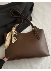 Retro Soft Leather Tote Bag For Women Large Capacity Shoulder Bag Personalized Minimalist Office Commute Handbag 2025 Spring Collection