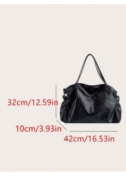 Lightweight Business Casual Minimalist Shoulder Tote Bag For Teen Girls Women College Students Rookies White Collar Workers Perfect For Office College Work Business Commute Outdoors Travel Outings Fas