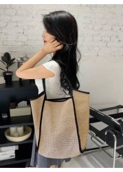 DAZY حقيبة نسائية واسعة بتصميم نسيجي أنيق