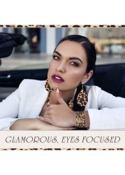 4pcs Leopard Print Jewelry Set For Women Alloy Earrings Bracelet Necklace With Tassel Pendant And Clutch Purse Sexy Street Style Accessories For Daily Wear Vacation And All Seasons