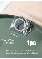 1 Pc Portable Travel Jewelry Box Large Capacity Jewelry Storage Box Household Makeup Organizer Lockable Jewelry Case Small Compact Travel Jewelry Organizer For Earrings Necklaces Rings Dust Proof Jewe