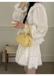 2025 Spring Summer New Cute Mini Handbag Crossbody Bag Shoulder Bag Bowling Bag Crossbody Bag Small Square Bag Business Women s Leisure Fashion Daily Commuter Bag Suitable For Work Shopping Dating Tra