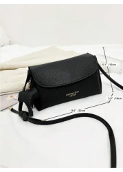 حقيبة كتف صغيرة مربعة حقيبة كتف عبر الجسم منمقة للنساء، موضة صيفية جديدة عصرية