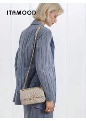 ITAMOOD Luxury Designer Lightweight Business Casual Large Capacity Square Bag Chic Microfiber Leather Cream White Purse Teacher Gifts