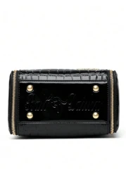 Women Patent Leather Handbag High Quality Lnterior Slot Pocket Leather Bucket Bag Female Shoulder Bag Luxury Brand Crossbody Bag