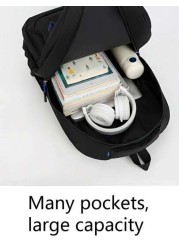 Light Business Style Nylon Men s Backpack Business Trip Can Hold 15 6 Inch Notebook Bag Large Capacity School Bag Multi Function Travel Bag Suitable For Students Travel Enthusiasts Men Gifts Simple Da