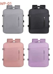 1pc Travel Backpack For Men Women 40L Flight Approved Carry On Backpack Large Expandable Luggage Backpack Bussiness Travel Backpack With USB Charging Port And Anti Theft Pocket 17 Inch Water Resistant