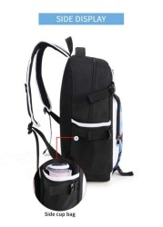 Marvel Graphic Print Oxford Cloth Backpack Minimalist Letter Design Large Capacity Laptop Bag Travel Bag Adjustable Shoulder Strap Multiple Compartments Suitable For Students Summer