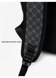 Men s Black Floral Flap Backpack Large Capacity Business Commuter Computer Bag Multi Pocket For Outdoor Activities Camping Gym Yoga Biking Perfect Gift For Men Essential For Students Backpack For Trav