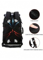 Spacious Lightweight Travel Backpack Hiking Backpack With Wet Dry Separation Outdoor Hiking Backpack With USB Multi Function Water Resistant Contrast Color Backpack Luggage Backpack For School And Tra