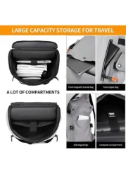 Clevn Kare Waterproof Backpack For Men Business Commute Laptop Bag Korean Style Casual Student School Bag Travel Rucksack Graduation