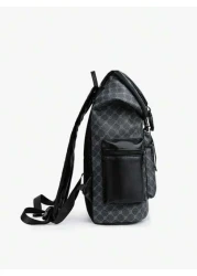 حقيبة ظهر رجالي كاجوال، حقيبة سفر وظهر عصرية مع غطاء قابل للطي، خفيفة الوزن وقابلة للحمل، مناسبة للسفر والتخي