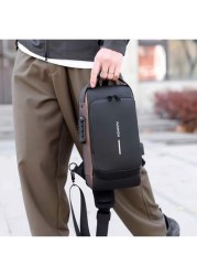 1 Multi Functional Waterproof Shoulder Bag Suitable For Outdoor Travel And Work Large Capacity Messenger Bag