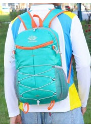1 Pc Foldable Outdoor Adventure Backpack Minimalist Hiking Pack Large Capacity Gym Bag Multifunction Personality Casual Laptop Backpack Portable Fitness Training Bag With Multi Pockets Large Capacity