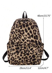 1pc New Leopard Print Large Capacity Multifunctional Preppy Style Fashion Backpack School Backpack Book Bag School Backpack Large Backpack School Backpack Back To School Bag Lightweight Portable Class