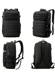 Outdoor Multi Pocket Backpack Men Purse Can Hold 15 6 Inch Computer Bag Lightweight School Bag Large Capacity Travel Bag Commuter Convenient Day Bag Multi Functional Book Bag For Students Junior High