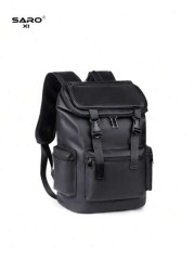 saroxi Men s Casual Backpack Stylish Flip Cover Rucksack Lightweight And Portable Suitable For Travel Camping Hiking College School Youth Students Essential Gift