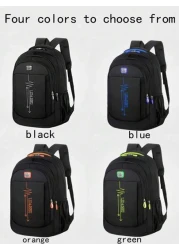 Schoolbag For Male Students Korean Version Of The Large Capacity Backpack For Middle And High School Campus Leisure Travel Backpack Oxford Cloth Christmas Gifts Scream Bag School Bag Backpack Winter B